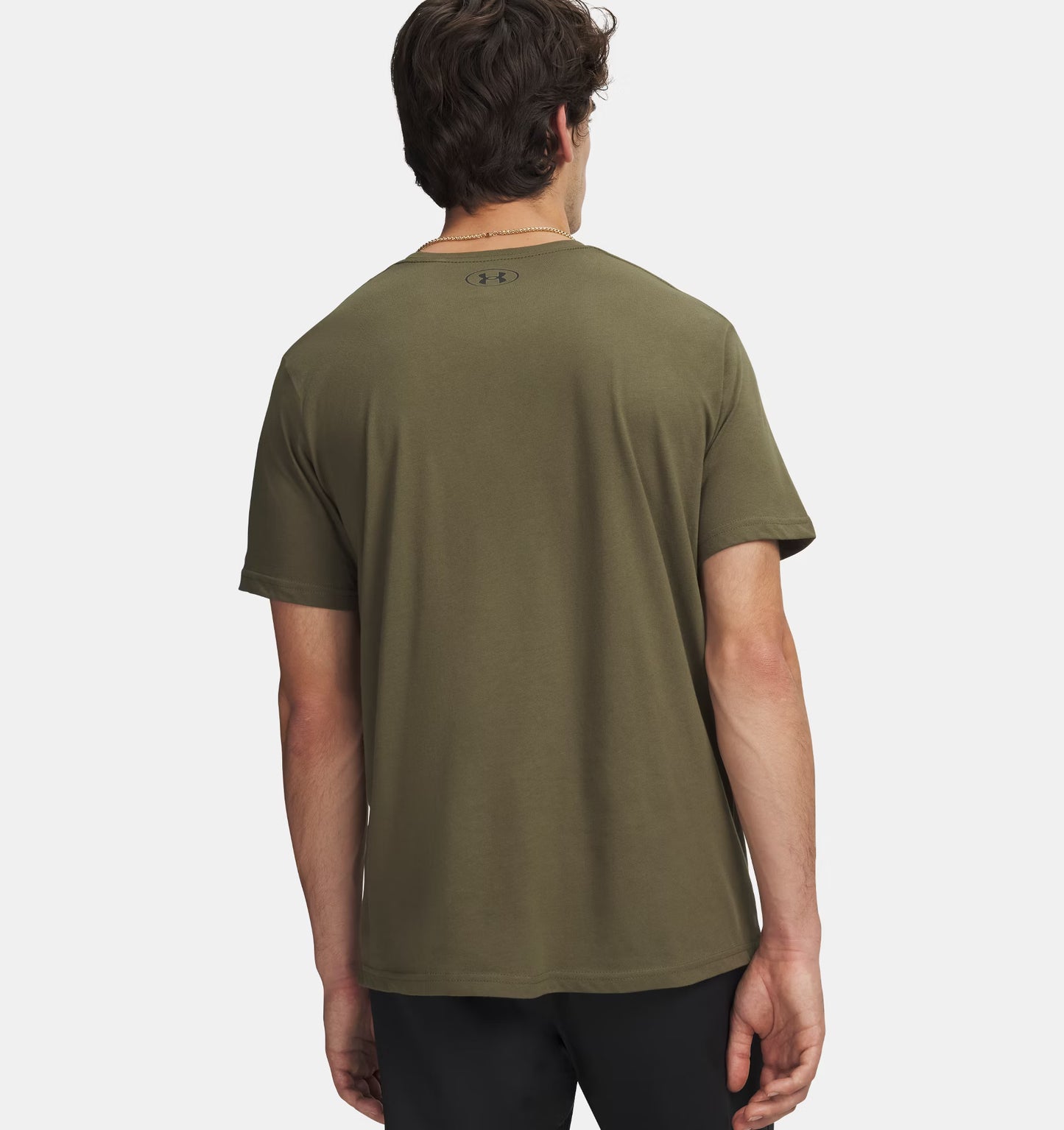 Męska koszulka sportstyle z Charged Cotton Under Armour Sportstyle Left Chest Marine OD Green 1326799-390