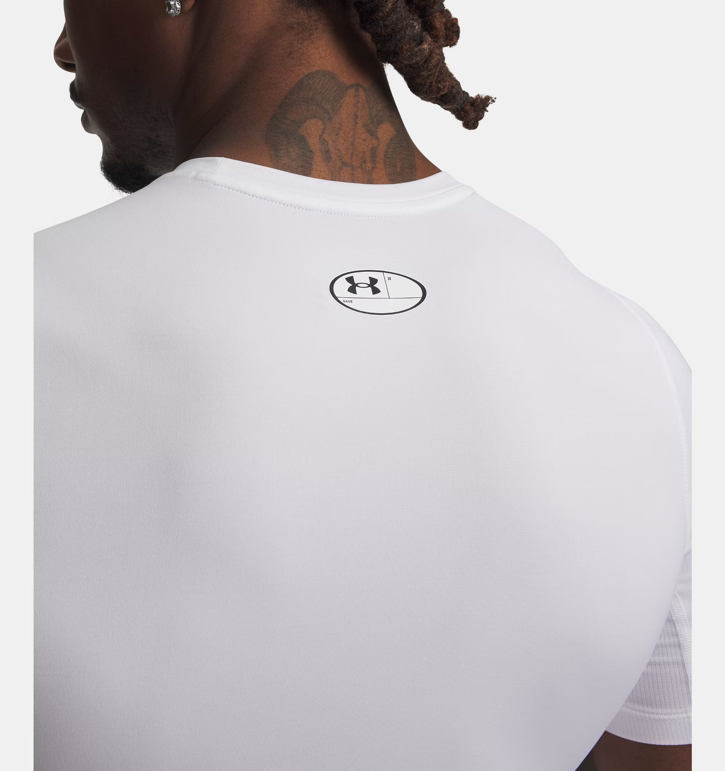 Męska koszulka kompresyjna z HeatGear Under Armour HeatGear Armour Compression SS White / Black 1361518-100