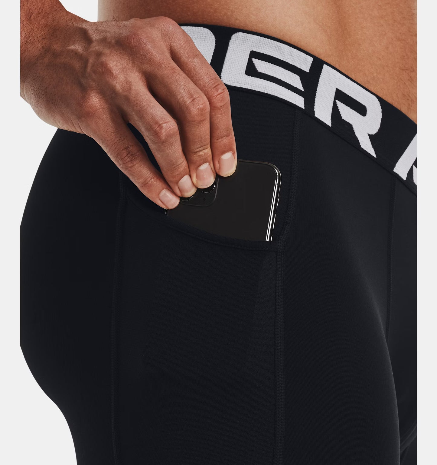 Męskie legginsy termoaktywne z ColdGear Under Armour UA CG ARMOUR LEGGINGS Czarny 1366075-002