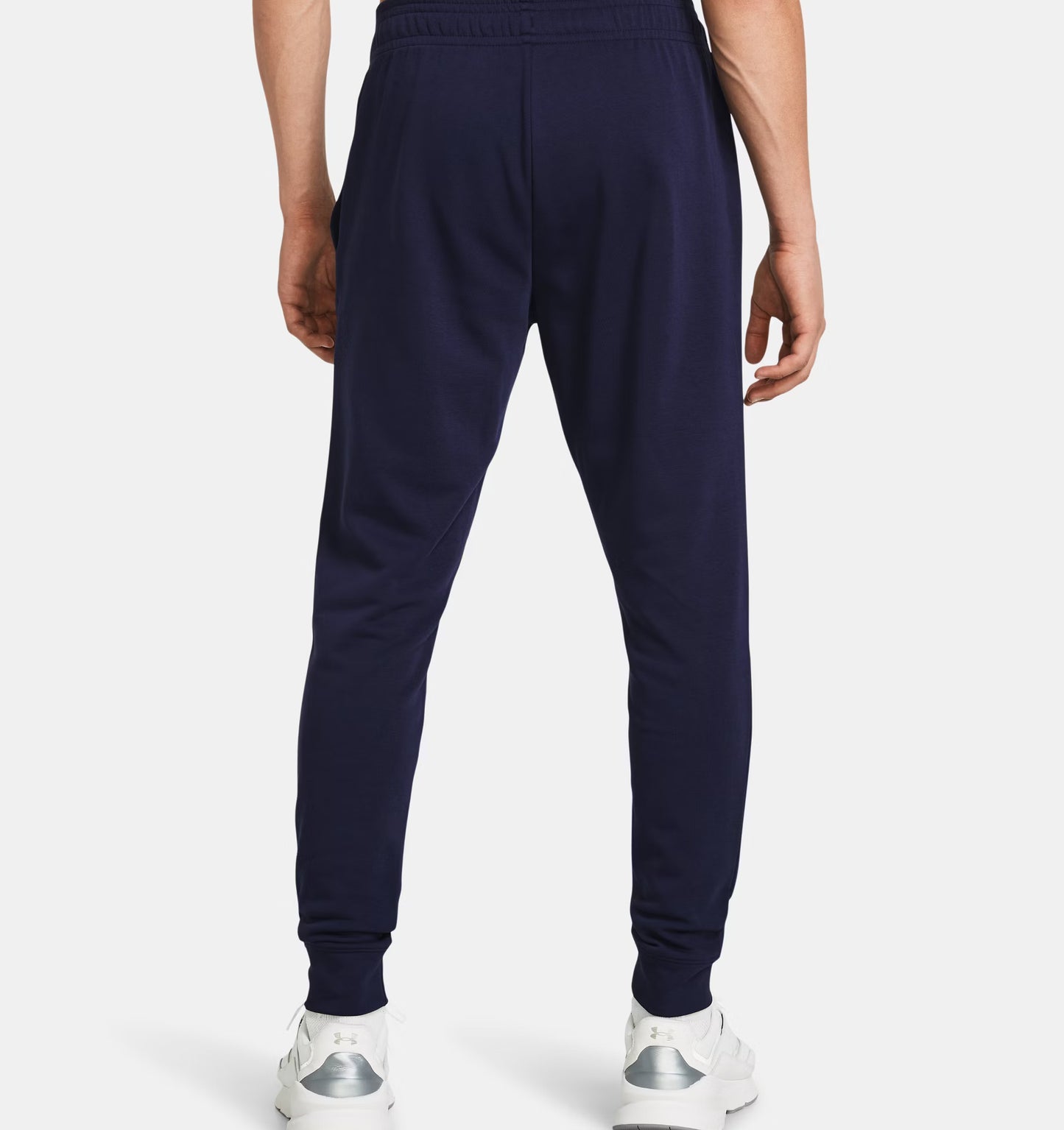 Męskie spodnie dresowe z French Terry Under Armour Rival Terry Joggers Midnight Navy 1380843-410
