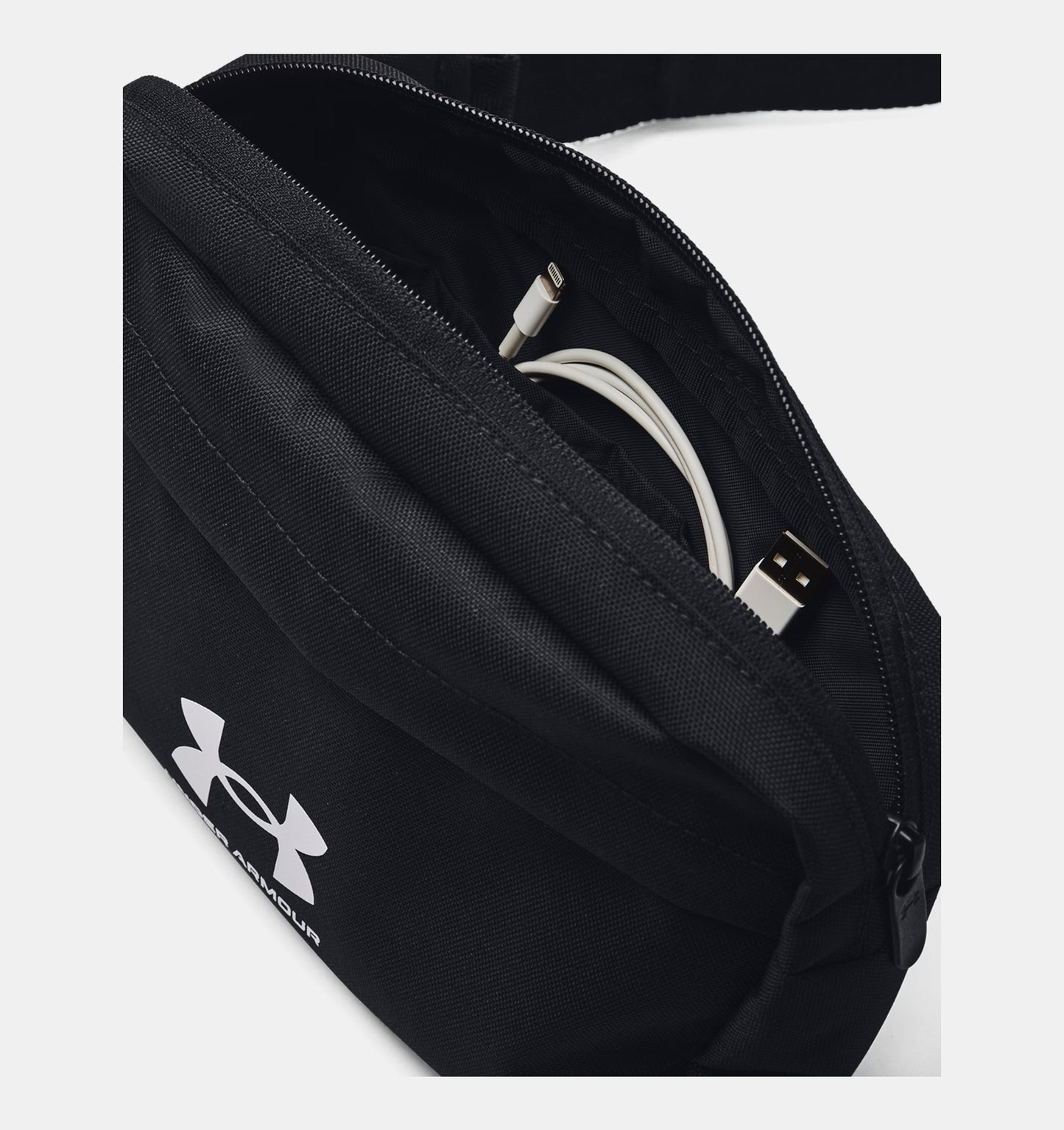 Unisex saszetka biodrowa z technologią UA Storm Under Armour Essential Lite Waist Bag Black 1381914-001
