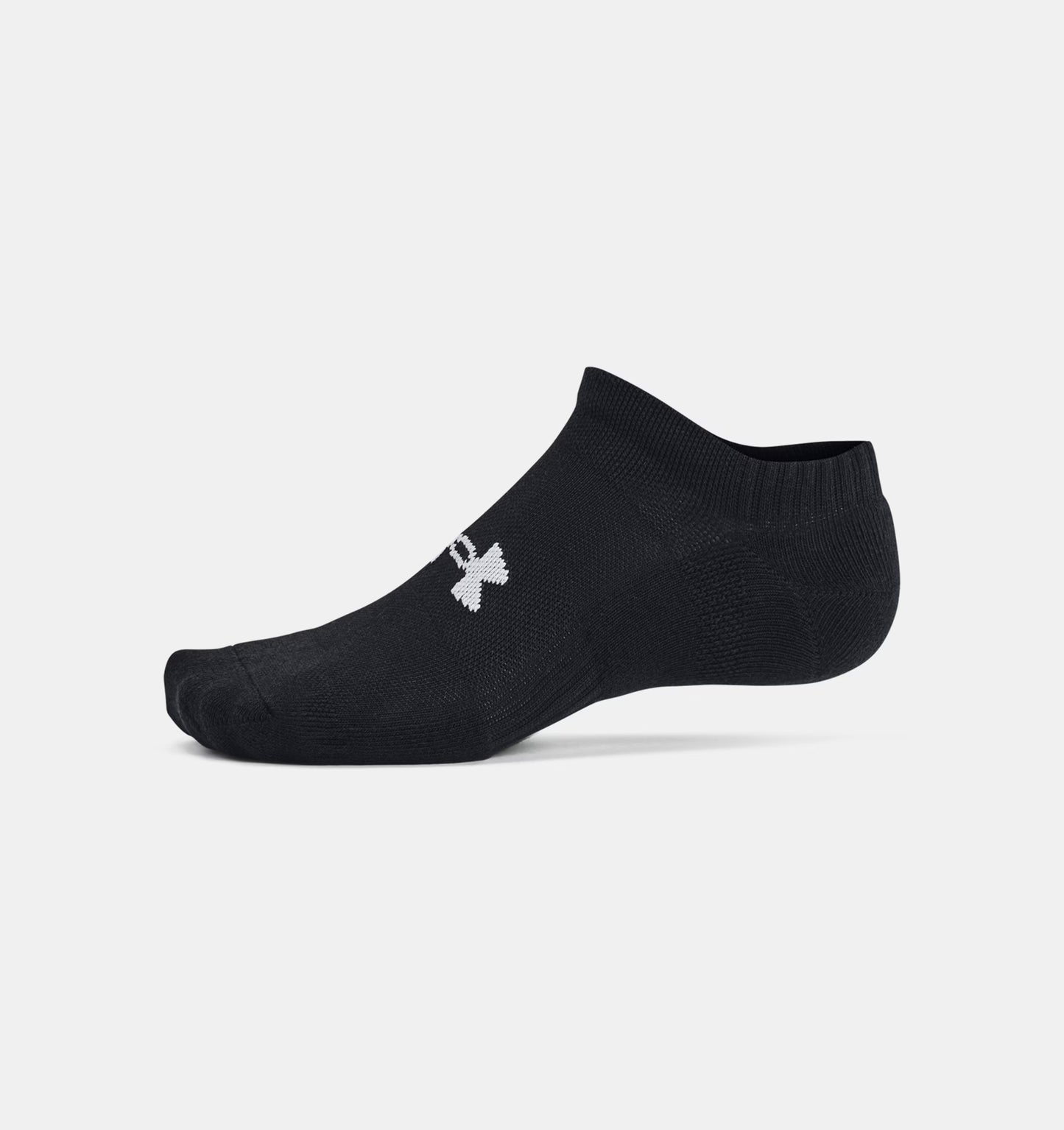 Unisex skarpetki treningowe z bawełny Under Armour Training Cotton No Show 3-Pack Black 1386313-001