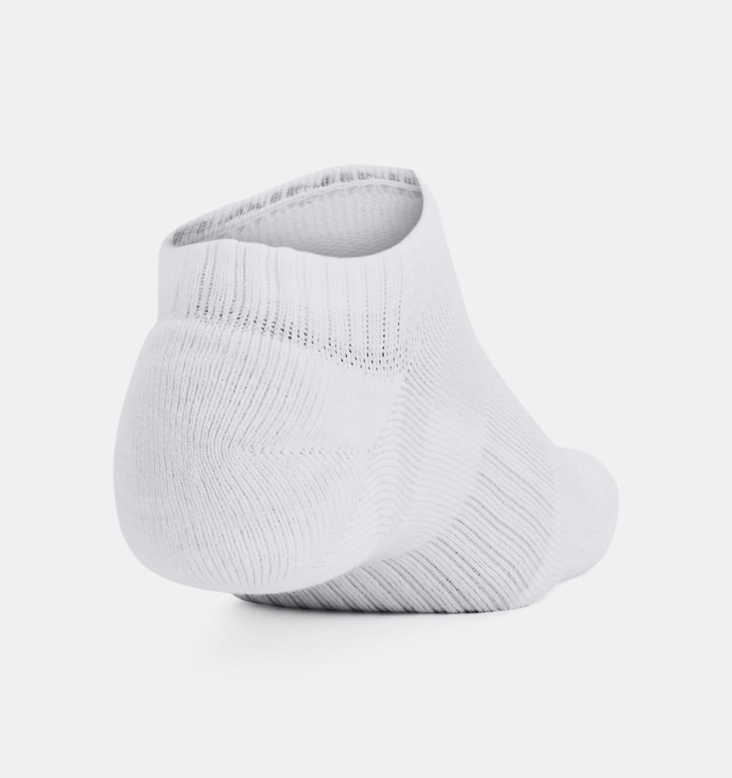 Unisex skarpetki treningowe z bawełny Under Armour Training Cotton No Show 3-Pack White 1386313-100