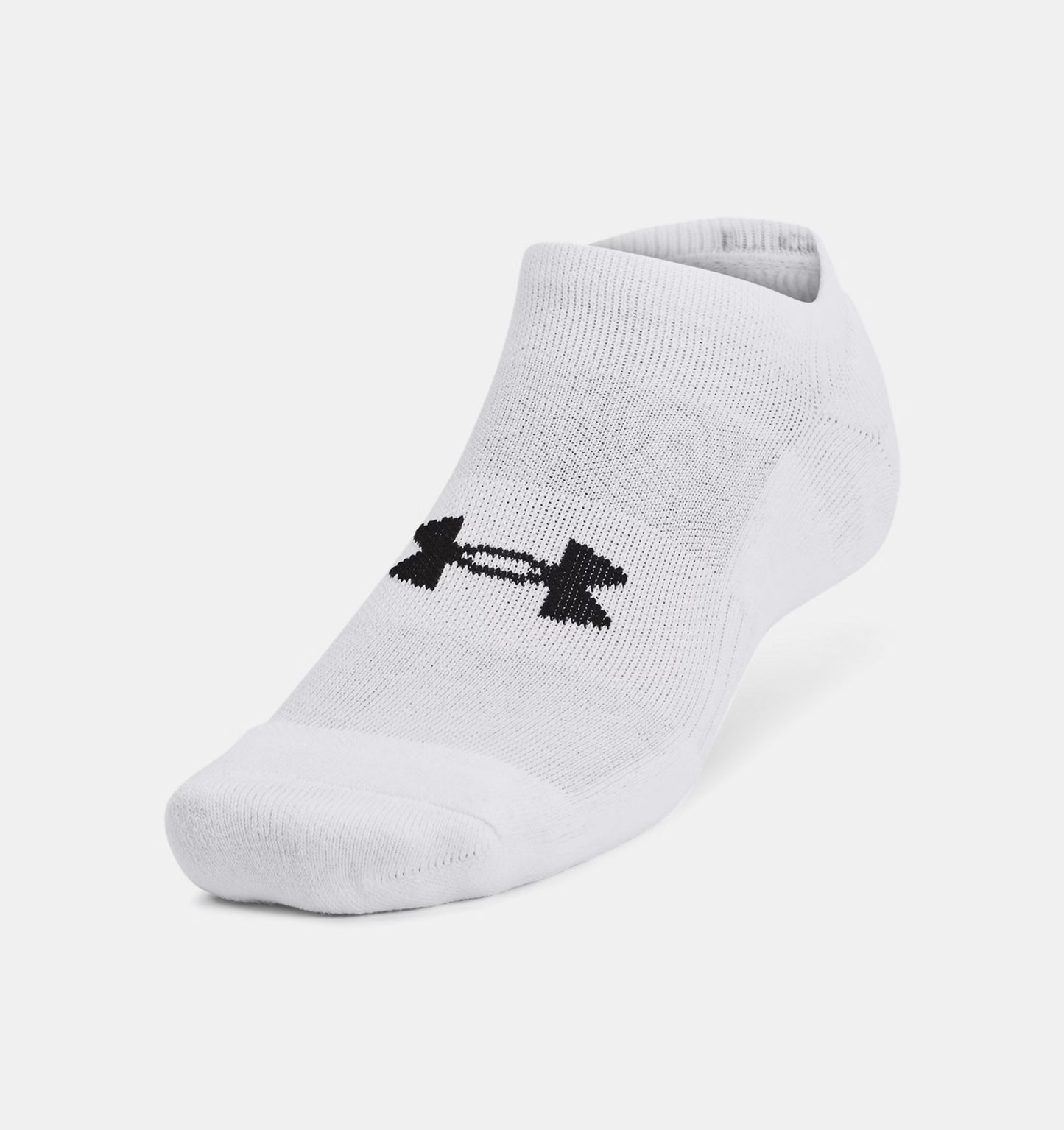 Unisex skarpetki treningowe z bawełny Under Armour Training Cotton No Show 3-Pack White 1386313-100