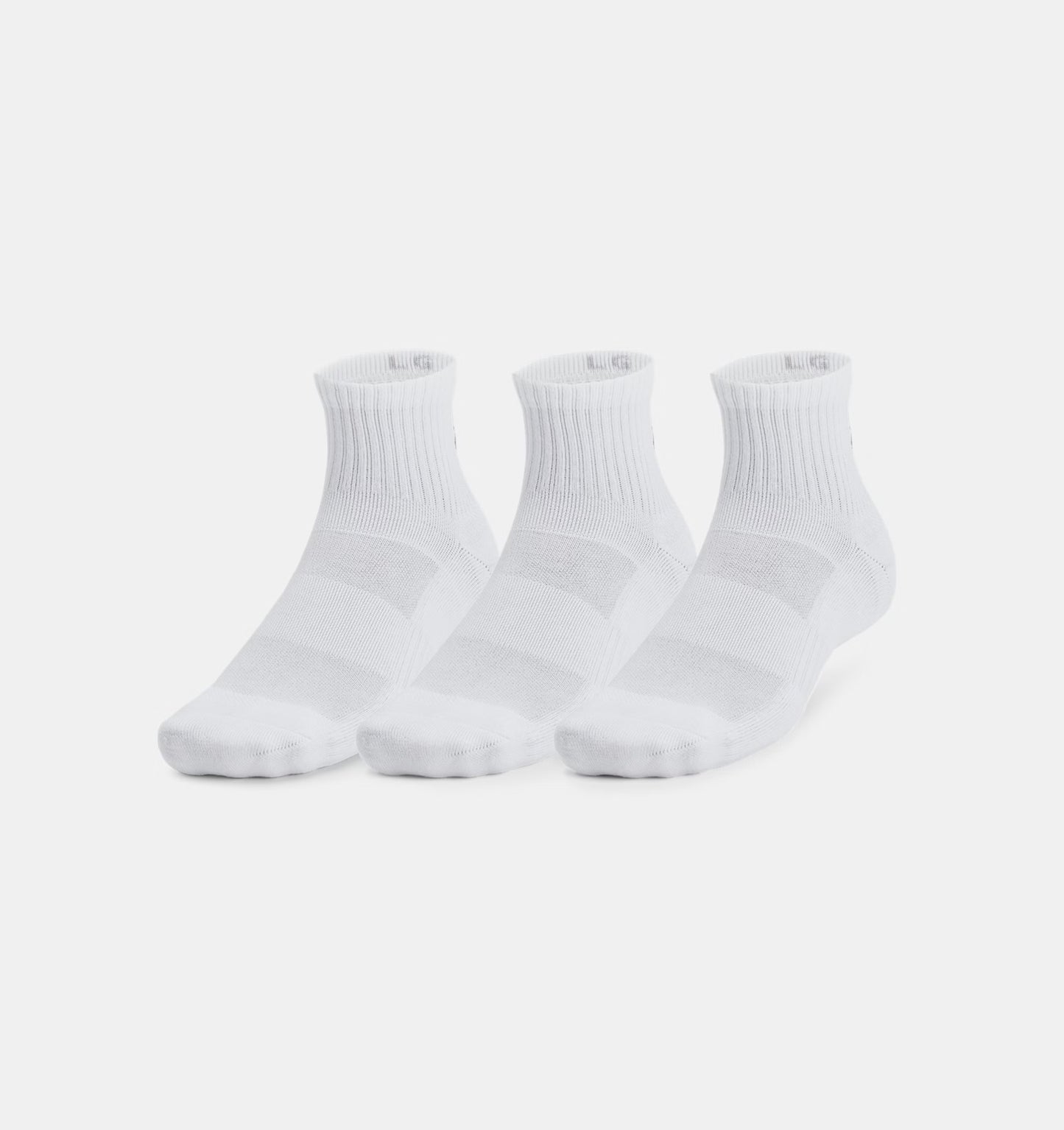 Unisex skarpetki treningowe z bawełny Under Armour Training Cotton Quarter 3-Pack White 1386372-100