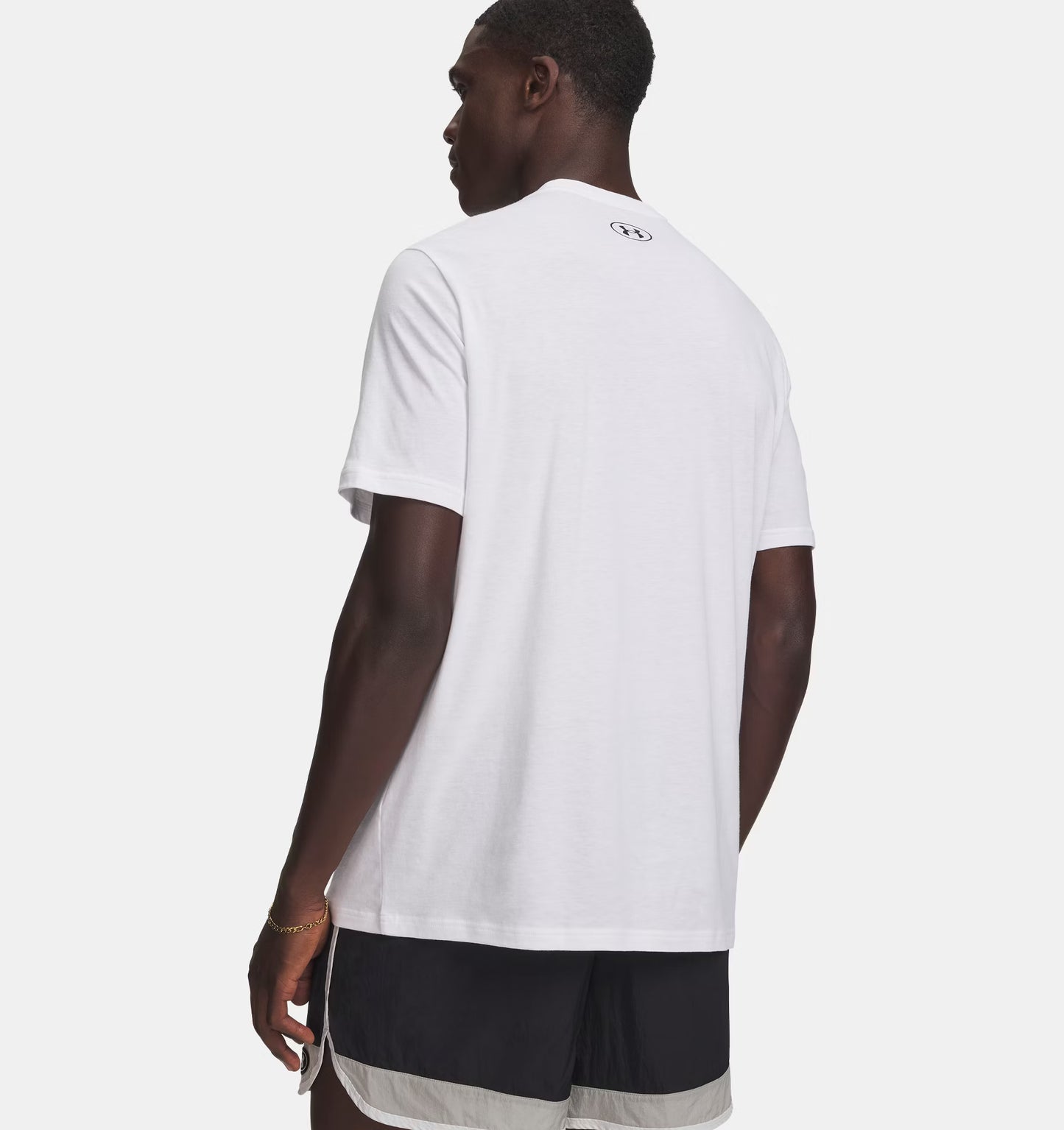 Męska koszulka sportstyle z Charged Cotton Under Armour Sportstyle Left Chest White 1326799-10