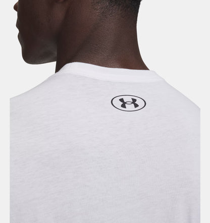 Męska koszulka sportstyle z Charged Cotton Under Armour Sportstyle Left Chest White 1326799-10