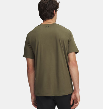 Męska koszulka sportstyle z Charged Cotton Under Armour Sportstyle Left Chest Marine OD Green 1326799-390