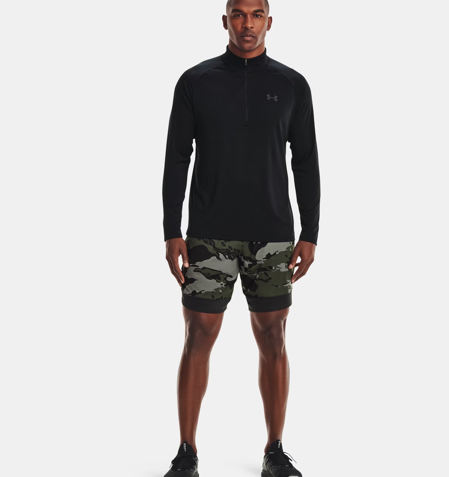 Męska bluza treningowa z UA Tech Under Armour Tech 2.0 1/2 Zip Black 1328495-001