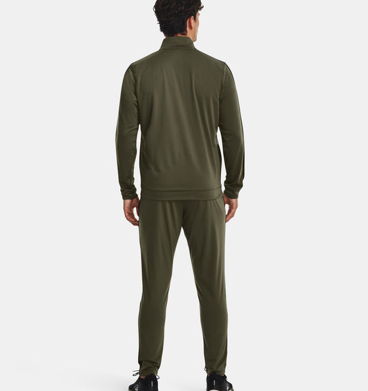 Męski dres treningowy z Rival Knit Under Armour RIVAL KNIT TRACK SUIT Marine OD Green / Black 1357139-390