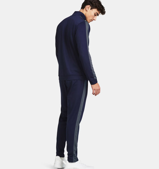 Męski dres treningowy z Rival Knit Under Armour RIVAL KNIT TRACK SUIT Midnight Navy / White 1357139-410