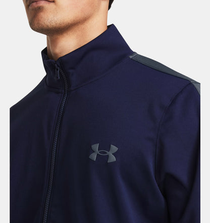 Męski dres treningowy z Rival Knit Under Armour RIVAL KNIT TRACK SUIT Midnight Navy / White 1357139-410