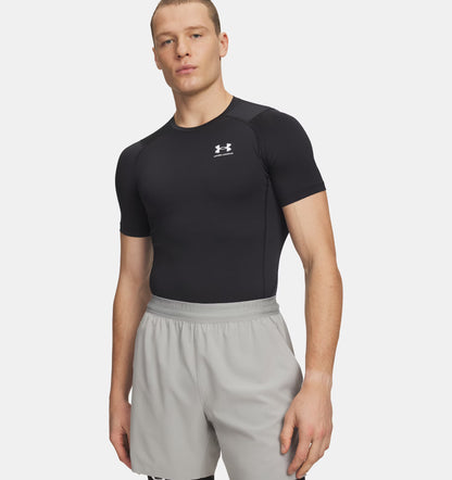 Męska koszulka kompresyjna z HeatGear Under Armour HeatGear Armour Compression SS Black 1361518-001