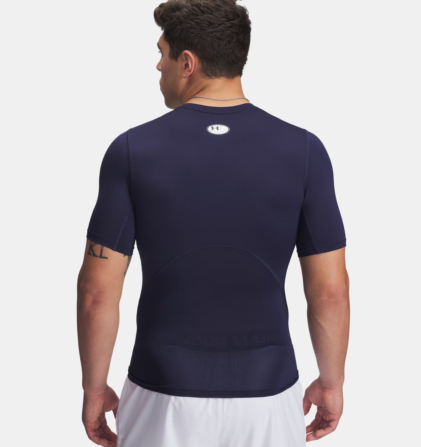 Męska koszulka kompresyjna z HeatGear Under Armour HG Armour Short Sleeve Midnight Navy 1361518-410