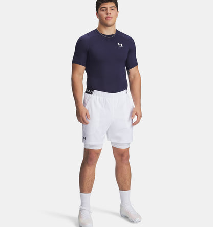 Męska koszulka kompresyjna z HeatGear Under Armour HG Armour Short Sleeve Midnight Navy 1361518-410