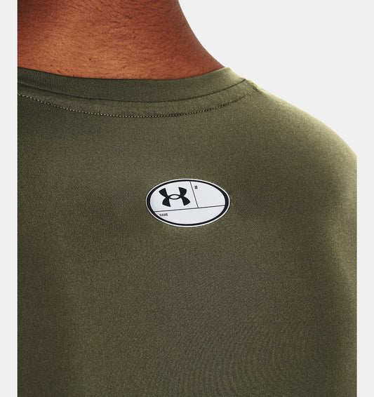 Męska koszulka kompresyjna z HeatGear Under Armour UA HG ARMOUR COMP LS Marine OD Green 1361524-390