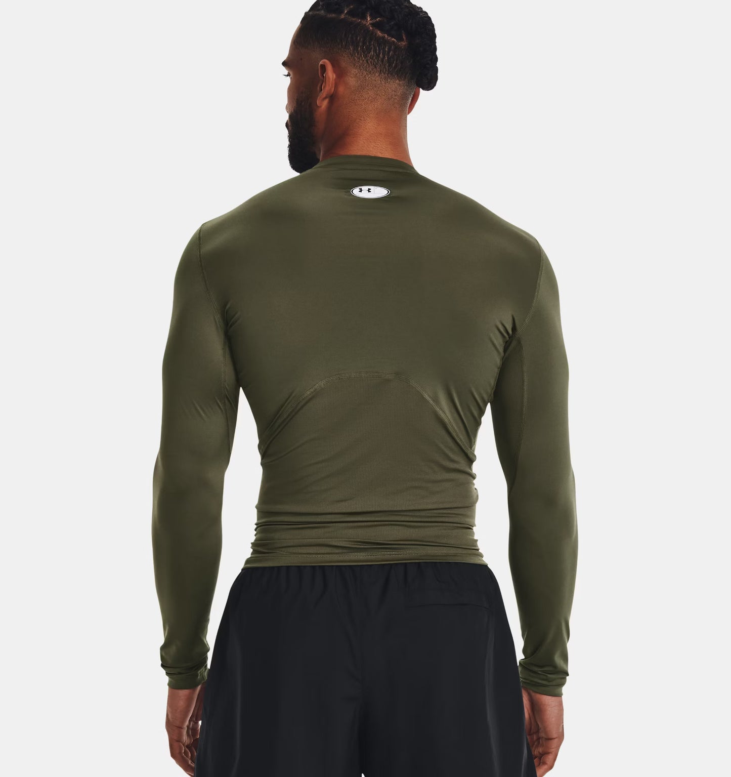 Męska koszulka kompresyjna z HeatGear Under Armour UA HG ARMOUR COMP LS Marine OD Green 1361524-390