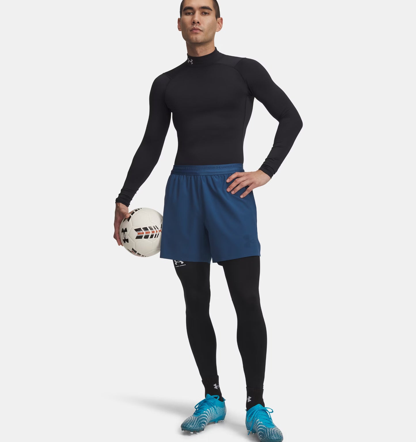 Męska koszulka termoaktywna z ColdGear Under Armour ColdGear Armour Mock Black 1366075-001