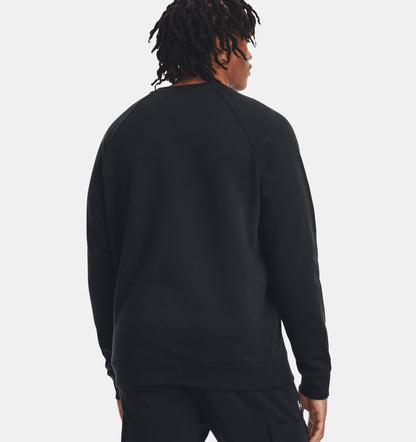 Męska bluza dresowa z Rival Fleece Under Armour Big Logo Crew Black 1379755-001
