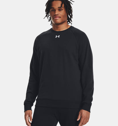 Męska bluza dresowa z Rival Fleece Under Armour Big Logo Crew Black 1379755-001