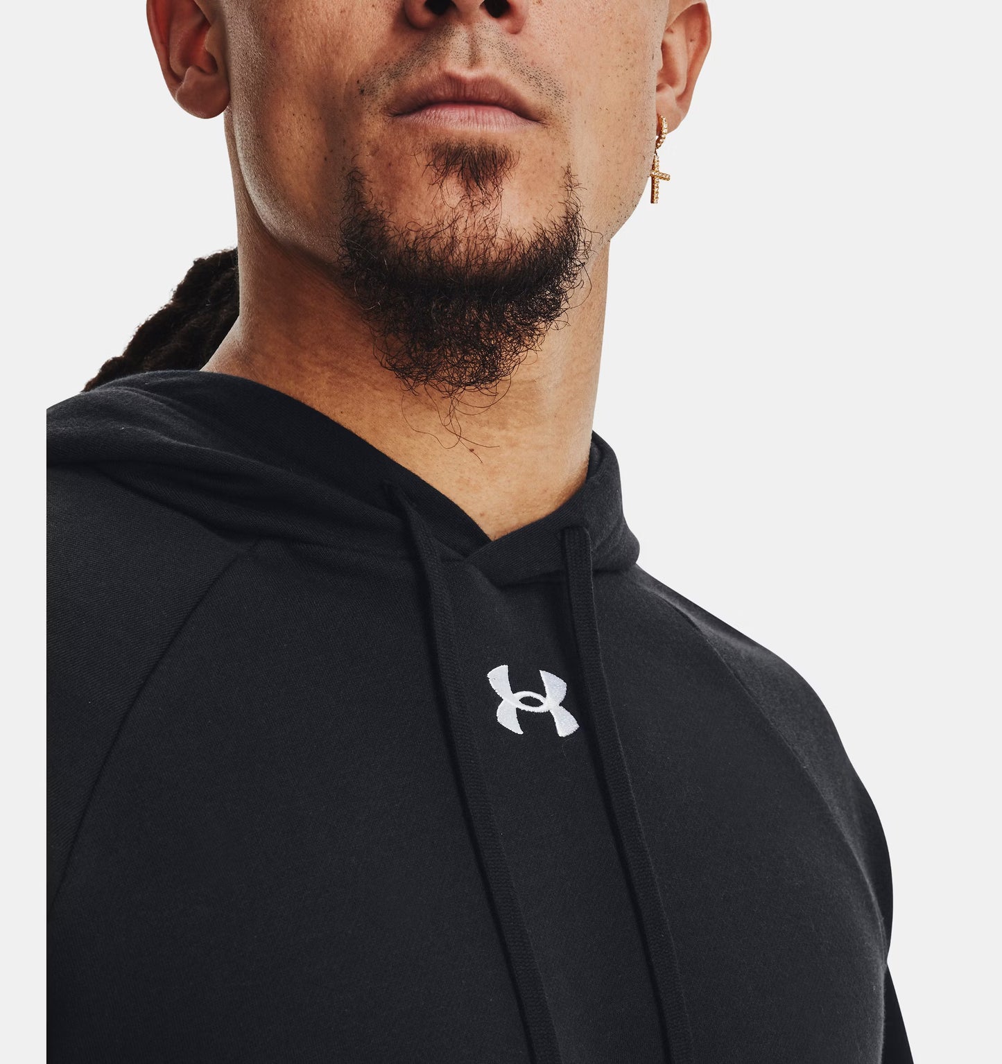 Męska bluza dresowa z Rival Fleece Under Armour Rival Fleece Crew Black 1379757-001
