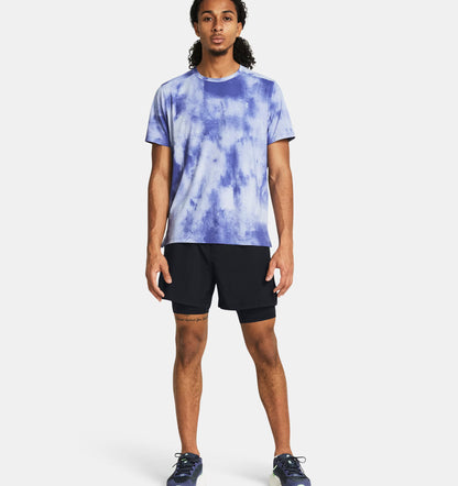 Męskie spodenki do biegania 2w1 z 4-way stretch Under Armour Launch 5'' 2-in-1 Black 1382640-001