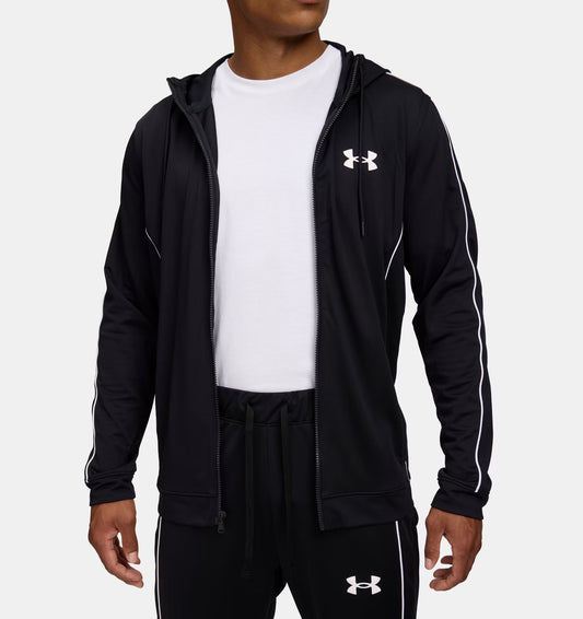 Męski dres treningowy z dzianiny Tricot Under Armour EMEA Tracksuit Novelty Black 1390152-001