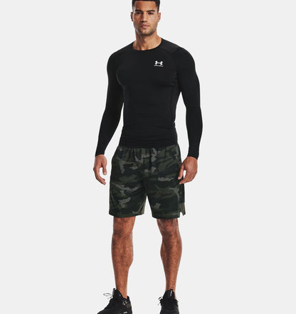 Męska koszulka kompresyjna z HeatGear Under Armour HG ARMOUR COMP LS Black/White 1361524-002