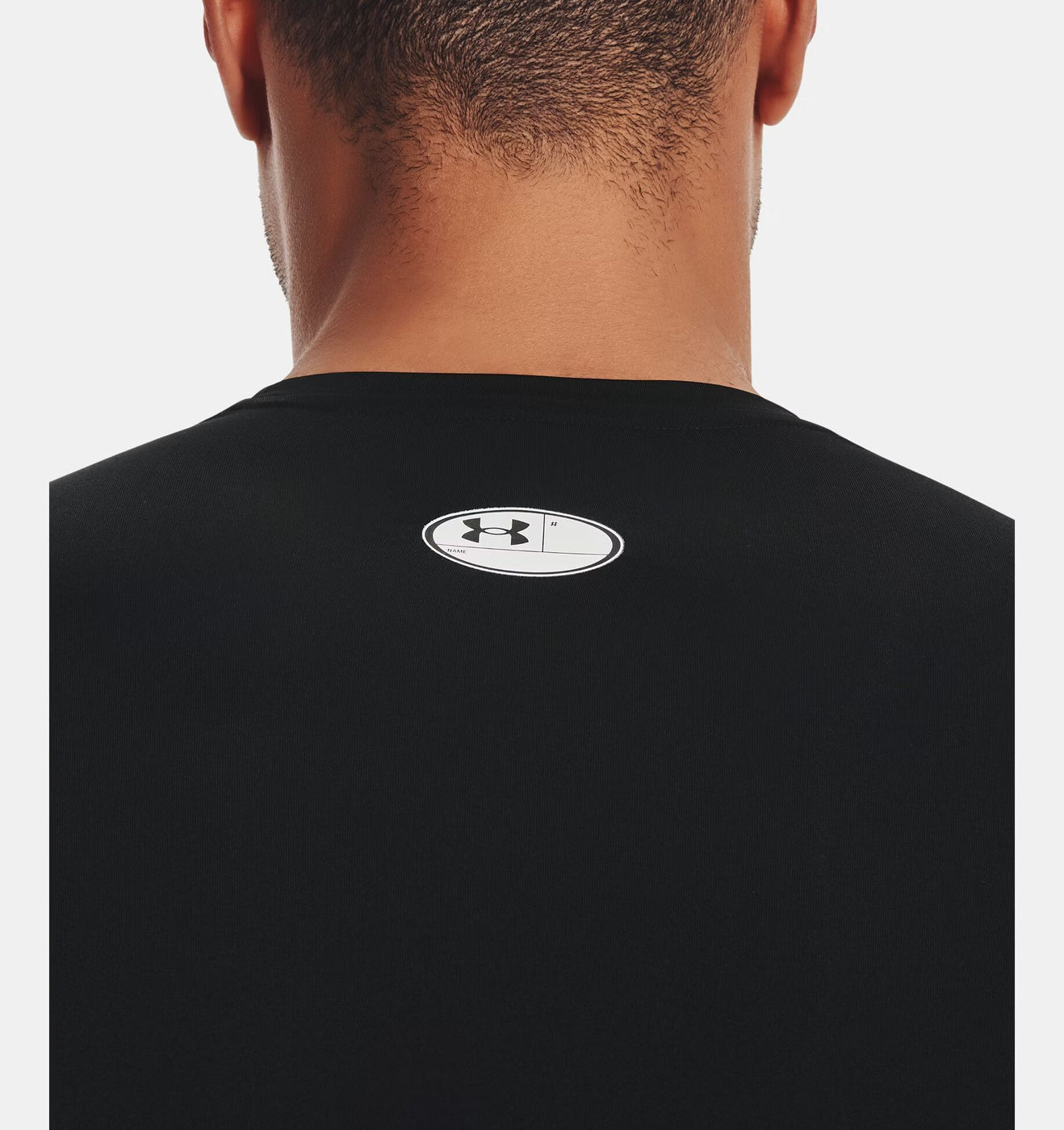Męska koszulka kompresyjna z HeatGear Under Armour HG ARMOUR COMP LS Black/White 1361524-002