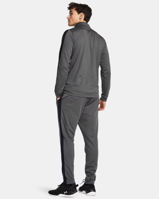 Męski dres treningowy z Rival Knit Under Armour RIVAL KNIT TRACK SUIT Pitch Gray / Black 1357139-025